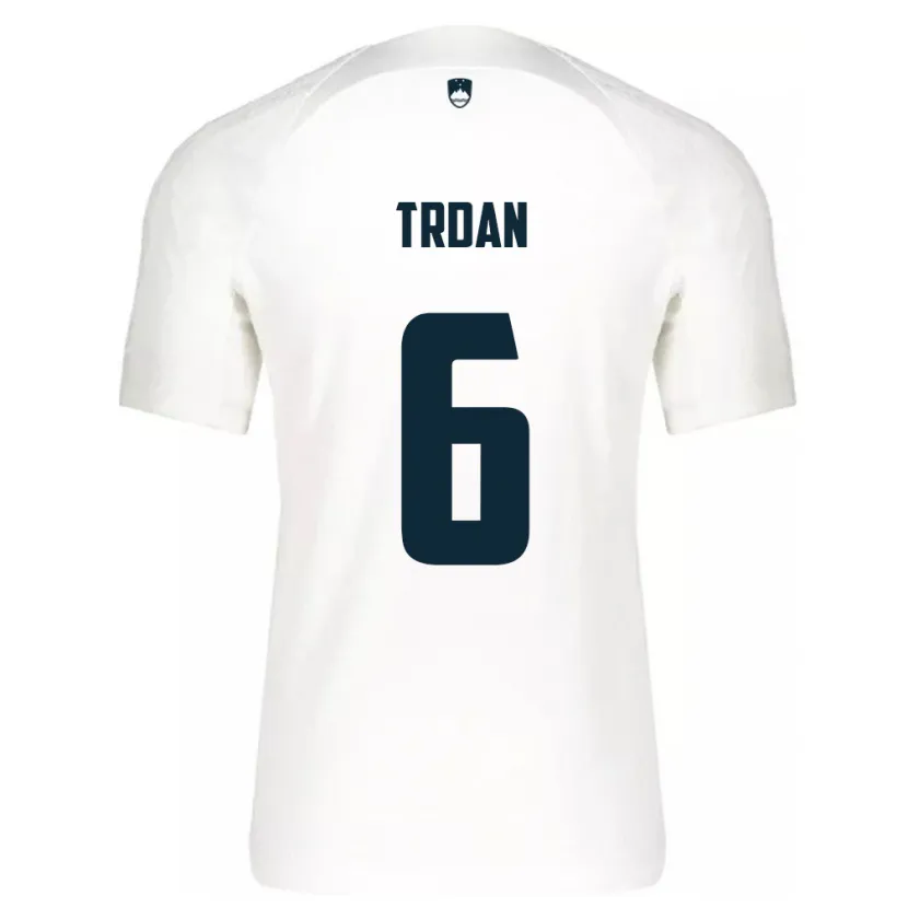 Danxen Kinder Slowenien Miha Trdan #6 Weiß Heimtrikot Trikot 24-26 T-Shirt