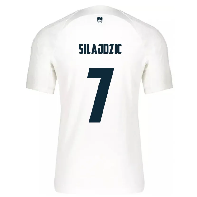 Danxen Kinder Slowenien Riad Silajdzic #7 Weiß Heimtrikot Trikot 24-26 T-Shirt