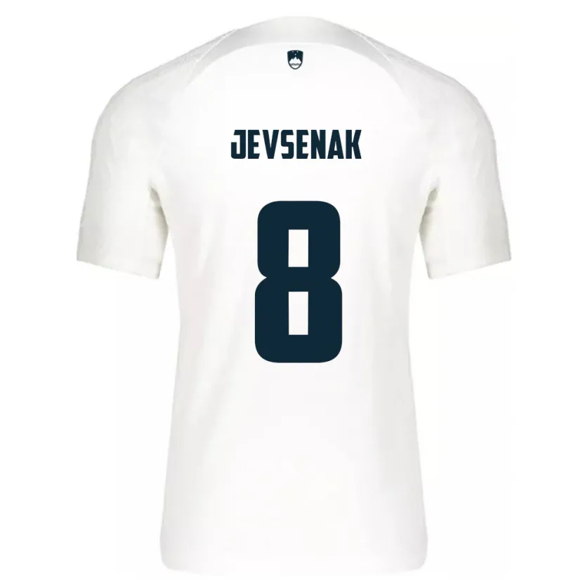 Danxen Kinder Slowenien Florjan Jevsenak #8 Weiß Heimtrikot Trikot 24-26 T-Shirt