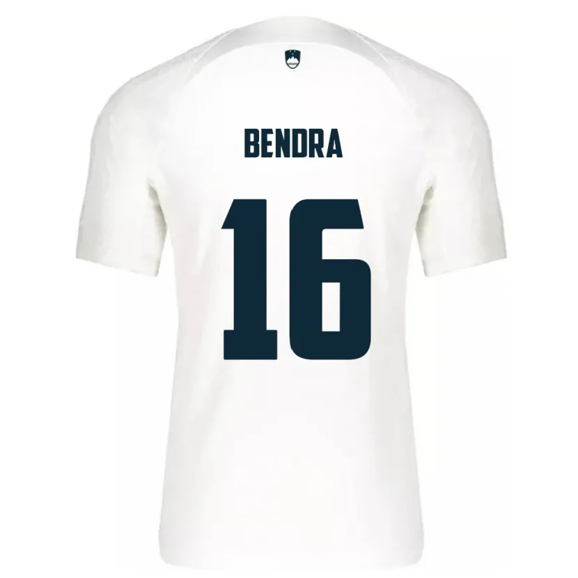 Danxen Kinder Slowenien Kristjan Bendra #16 Weiß Heimtrikot Trikot 24-26 T-Shirt