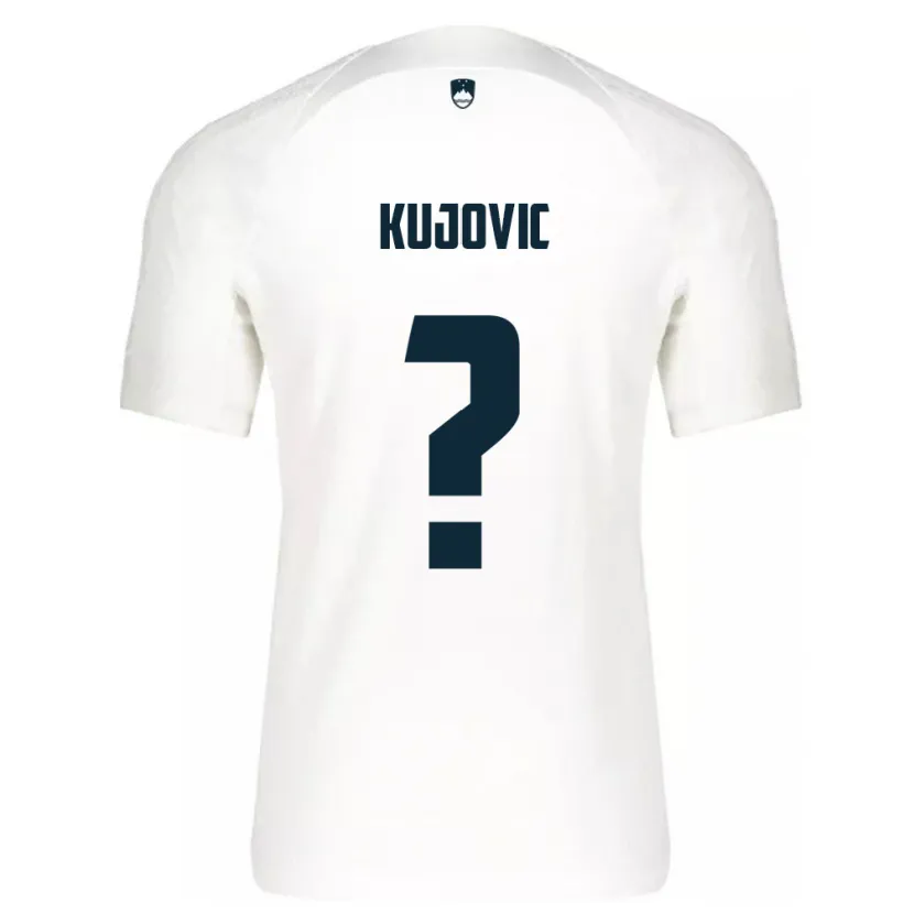 Danxen Kinder Slowenien Tian Kujovic #0 Weiß Heimtrikot Trikot 24-26 T-Shirt
