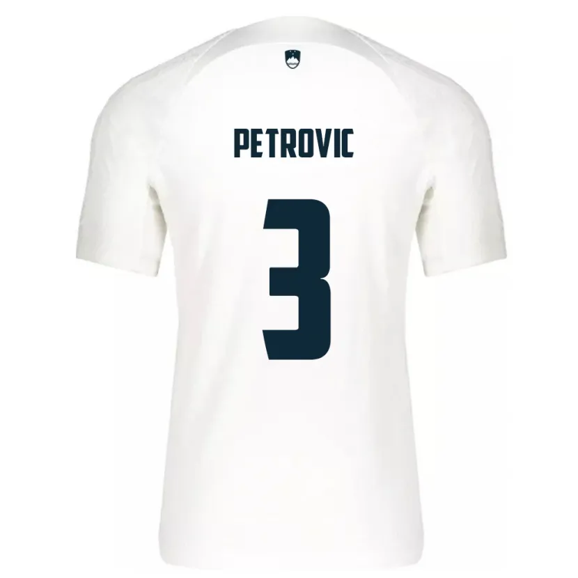 Danxen Kinder Slowenien Zan Petrovic #3 Weiß Heimtrikot Trikot 24-26 T-Shirt