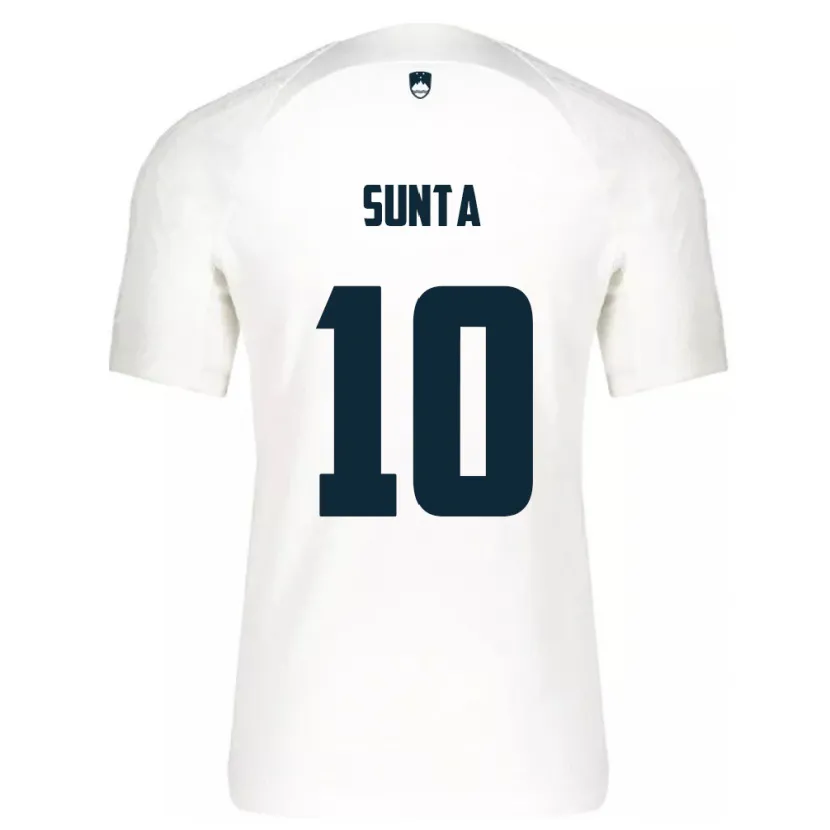Danxen Kinder Slowenien Sven Sunta #10 Weiß Heimtrikot Trikot 24-26 T-Shirt