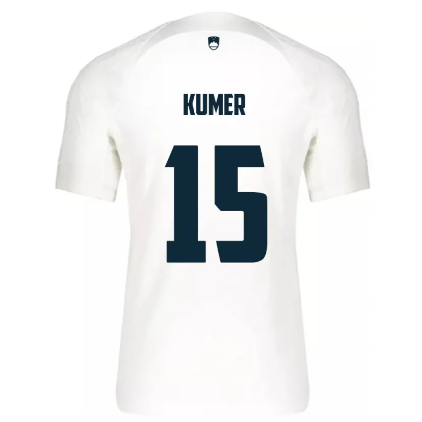 Danxen Kinder Slowenien Alin Kumer #15 Weiß Heimtrikot Trikot 24-26 T-Shirt