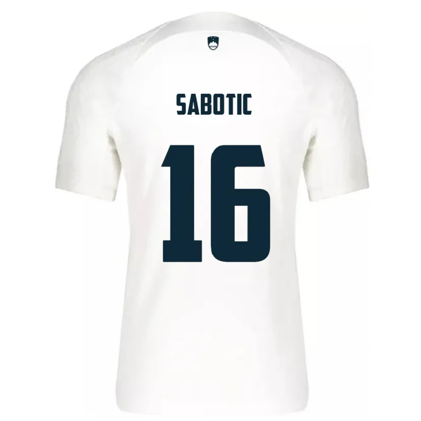 Danxen Kinder Slowenien Tais Sabotic #16 Weiß Heimtrikot Trikot 24-26 T-Shirt