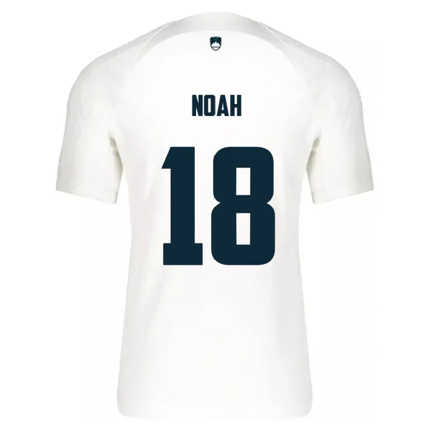 Danxen Kinder Slowenien Noah Weißbach #18 Weiß Heimtrikot Trikot 24-26 T-Shirt