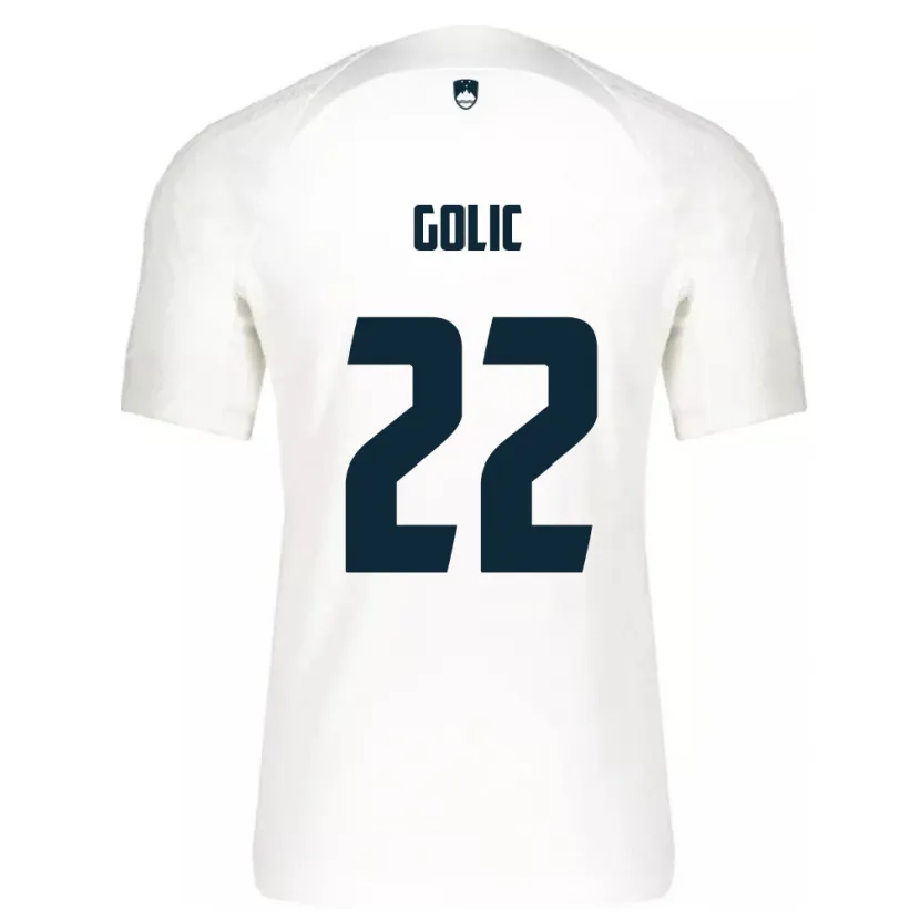 Danxen Kinder Slowenien Tilen Golic #22 Weiß Heimtrikot Trikot 24-26 T-Shirt