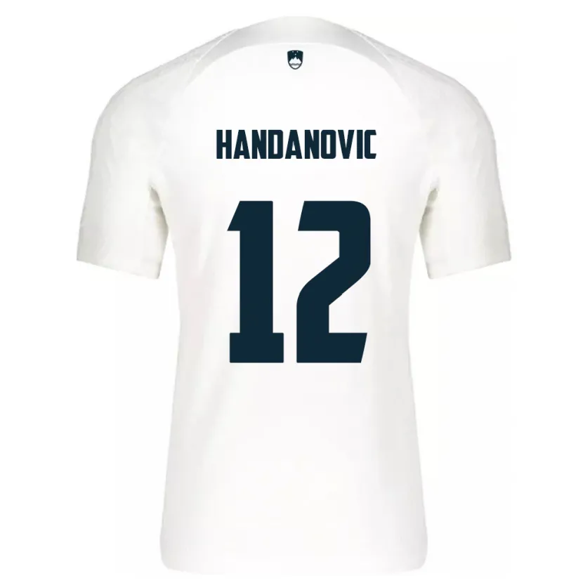 Danxen Kinder Slowenien Tanej Handanovic #12 Weiß Heimtrikot Trikot 24-26 T-Shirt