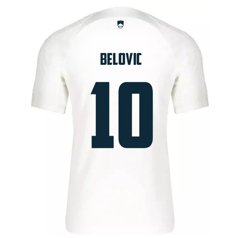 Danxen Kinder Slowenien Nik Belovic #10 Weiß Heimtrikot Trikot 24-26 T-Shirt