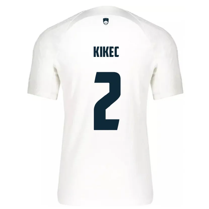 Danxen Kinder Slowenien Timon Kikec #2 Weiß Heimtrikot Trikot 24-26 T-Shirt