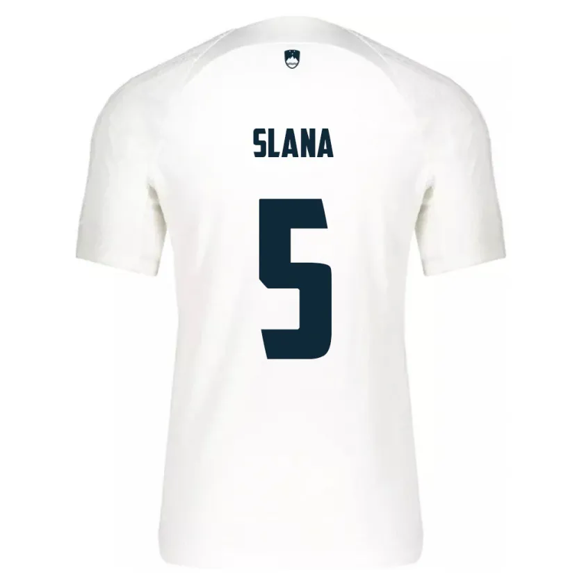 Danxen Kinder Slowenien Filip Slana #5 Weiß Heimtrikot Trikot 24-26 T-Shirt