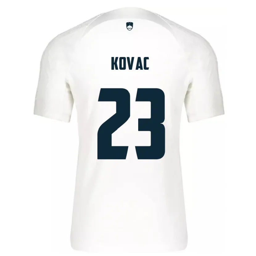 Danxen Kinder Slowenien Blaz Kovac #23 Weiß Heimtrikot Trikot 24-26 T-Shirt