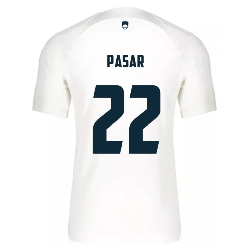 Danxen Kinder Slowenien Melania Pasar #22 Weiß Heimtrikot Trikot 24-26 T-Shirt