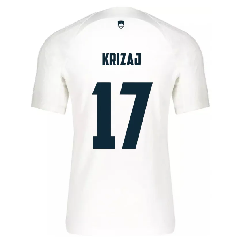 Danxen Kinder Slowenien Izabela Križaj #17 Weiß Heimtrikot Trikot 24-26 T-Shirt