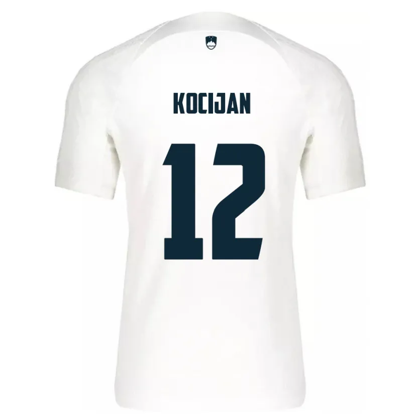 Danxen Kinder Slowenien Iva Kocijan #12 Weiß Heimtrikot Trikot 24-26 T-Shirt