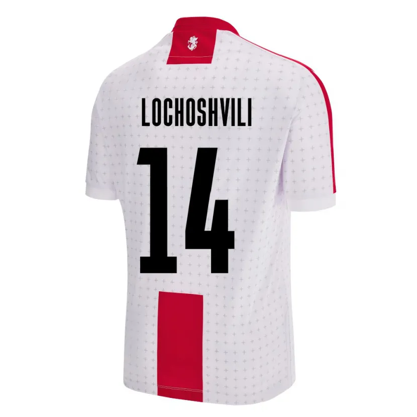 Danxen Kinder Georgien Luka Lochoshvili #14 Weiß Heimtrikot Trikot 24-26 T-Shirt