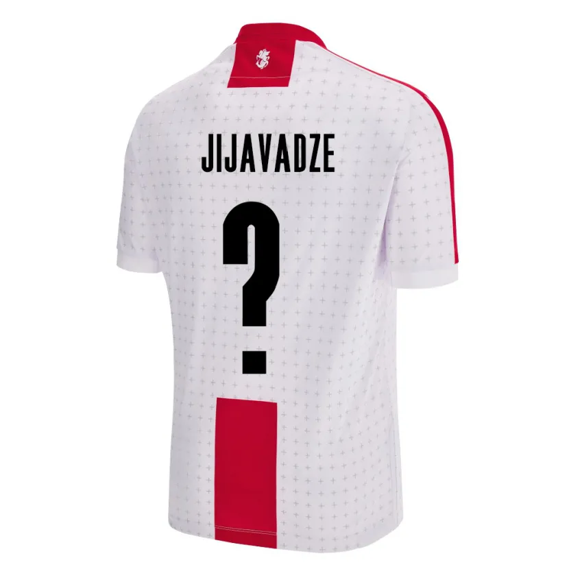 Danxen Kinder Georgien Erekle Jijavadze #0 Weiß Heimtrikot Trikot 24-26 T-Shirt