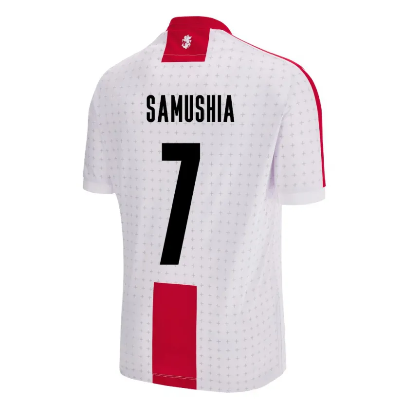 Danxen Kinder Georgien Saba Samushia #7 Weiß Heimtrikot Trikot 24-26 T-Shirt