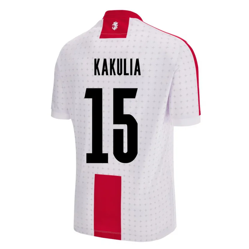 Danxen Kinder Georgien Giorgi Kakulia #15 Weiß Heimtrikot Trikot 24-26 T-Shirt