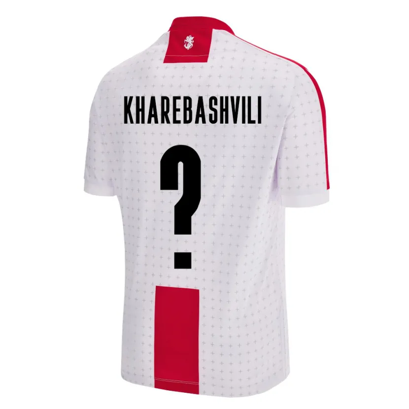 Danxen Kinder Georgien Saba Kharebashvili #0 Weiß Heimtrikot Trikot 24-26 T-Shirt
