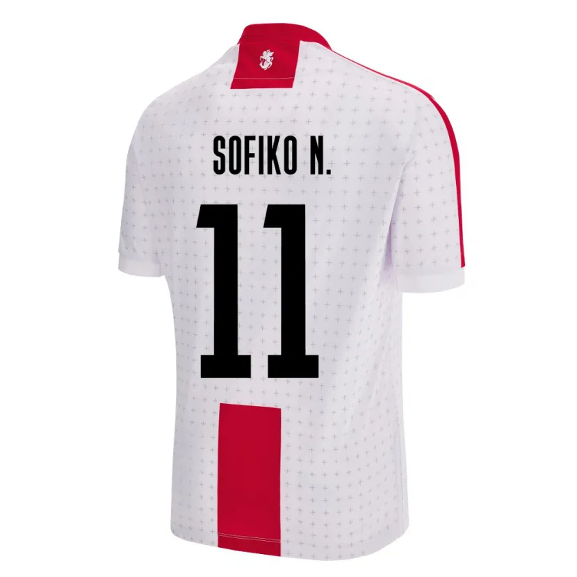 Danxen Kinder Georgien Sofiko Narsia #11 Weiß Heimtrikot Trikot 24-26 T-Shirt