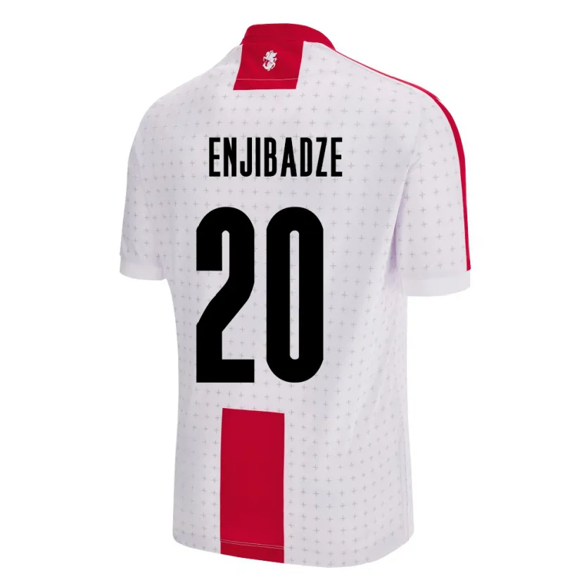 Danxen Kinder Georgien Elene Enjibadze #20 Weiß Heimtrikot Trikot 24-26 T-Shirt