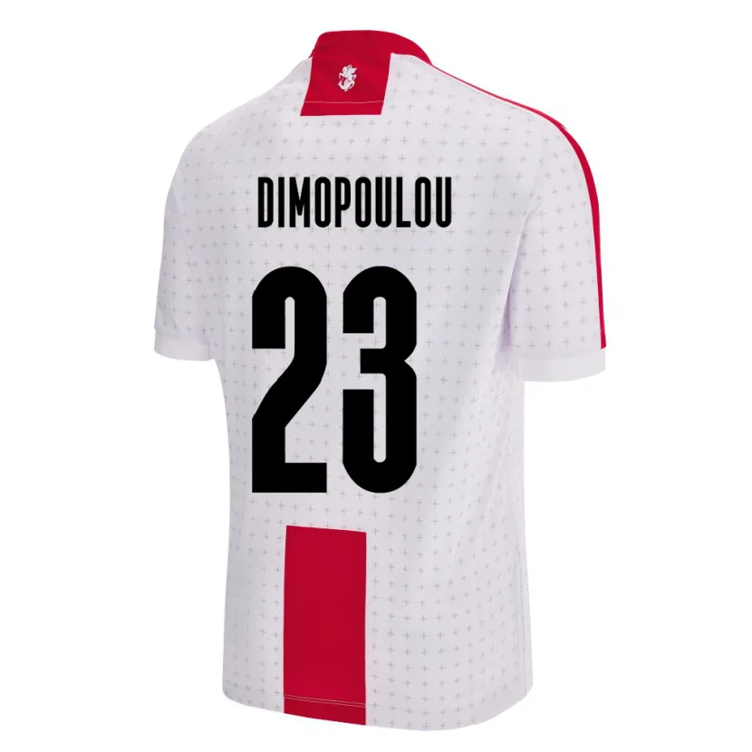 Danxen Kinder Georgien Salomi Dimopoulou #23 Weiß Heimtrikot Trikot 24-26 T-Shirt