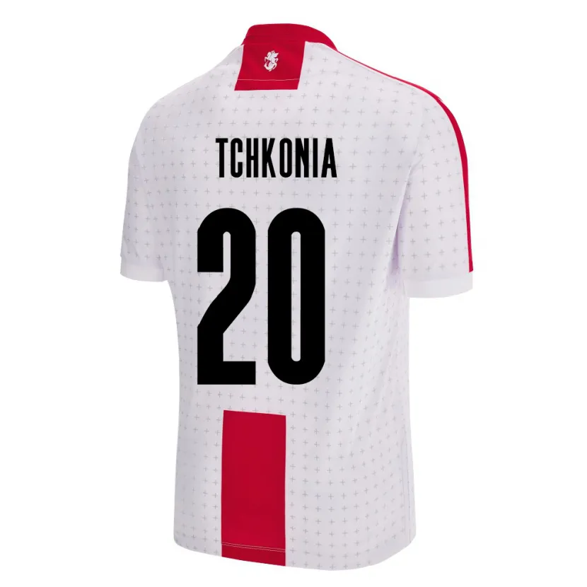 Danxen Kinder Georgien Khatia Tchkonia #20 Weiß Heimtrikot Trikot 24-26 T-Shirt