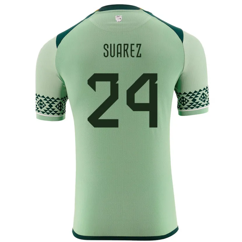 Danxen Kinder Bolivien Marcelo Suárez #24 Hellgrün Heimtrikot Trikot 24-26 T-Shirt