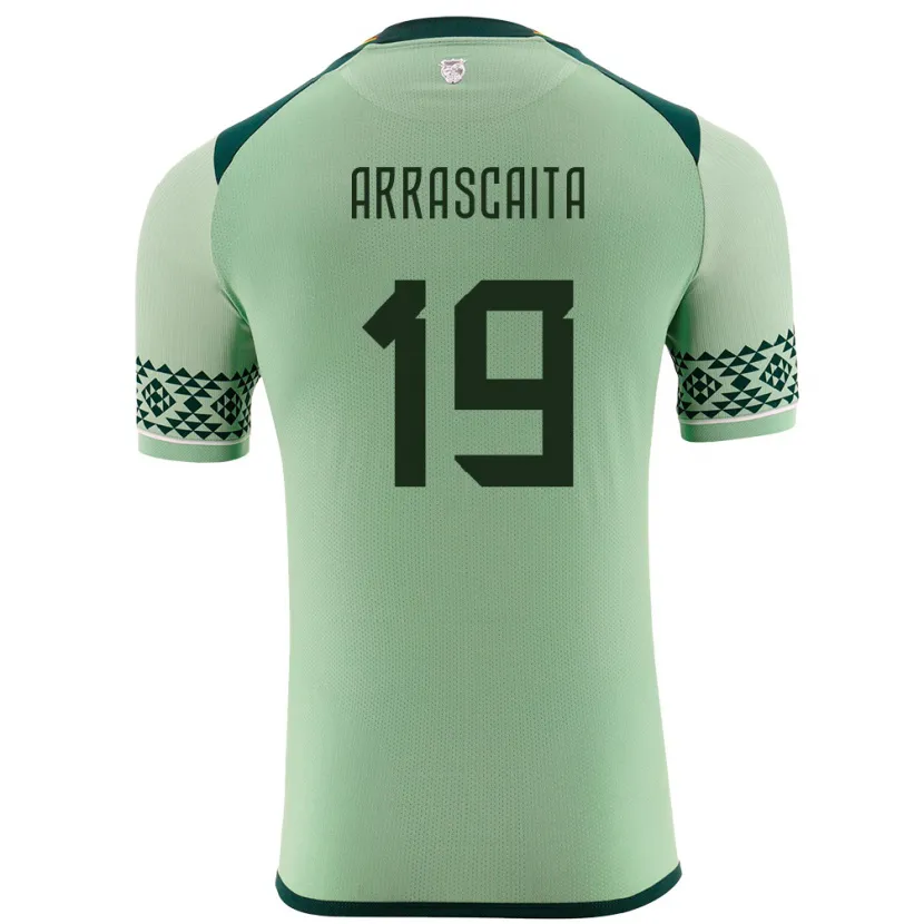 Danxen Kinder Bolivien Jaime Arrascaita #19 Hellgrün Heimtrikot Trikot 24-26 T-Shirt