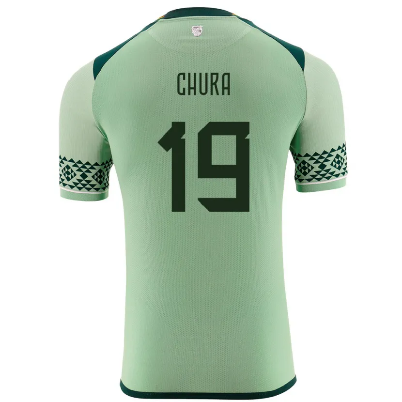 Danxen Kinder Bolivien Jeyson Chura #19 Hellgrün Heimtrikot Trikot 24-26 T-Shirt