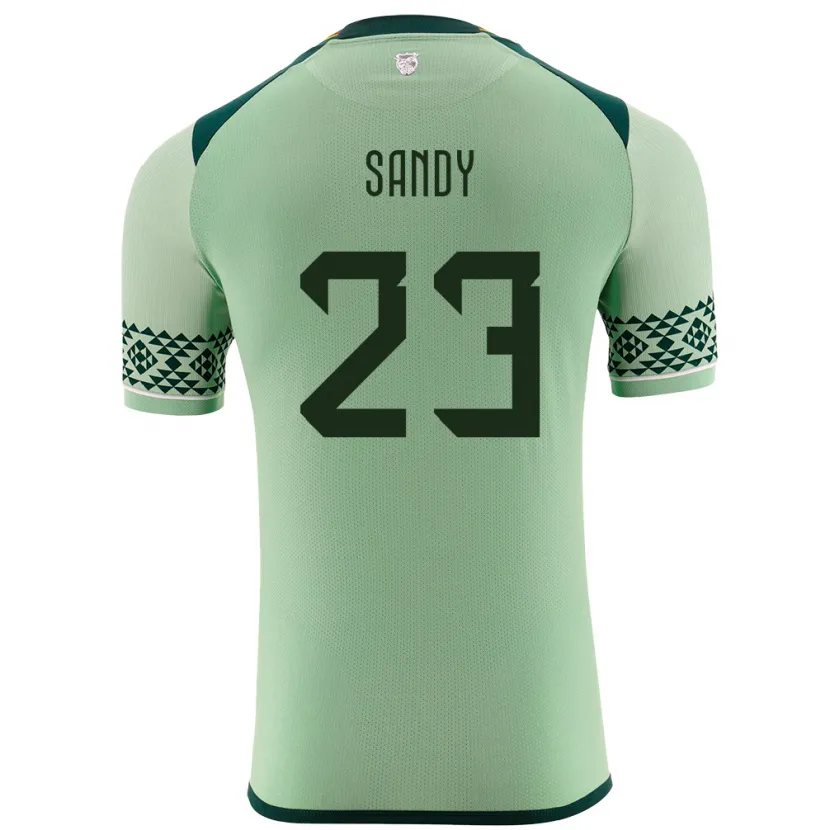 Danxen Kinder Bolivien Daniel Sandy #23 Hellgrün Heimtrikot Trikot 24-26 T-Shirt