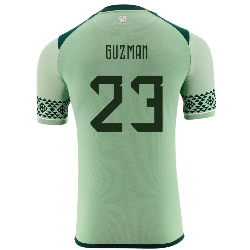 Danxen Kinder Bolivien Leonardo Guzmán #23 Hellgrün Heimtrikot Trikot 24-26 T-Shirt