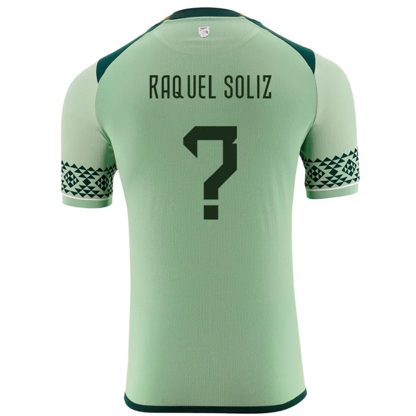 Danxen Kinder Bolivien Ruth Raquel Soliz #0 Hellgrün Heimtrikot Trikot 24-26 T-Shirt