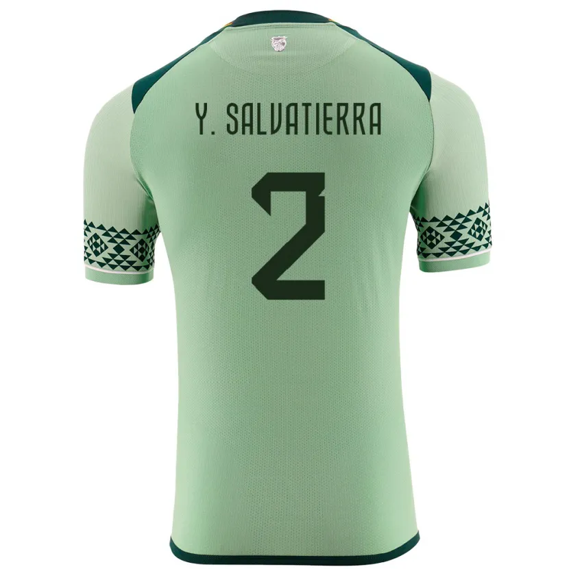 Danxen Kinder Bolivien Yuditaz Jimena Salvatierra #2 Hellgrün Heimtrikot Trikot 24-26 T-Shirt