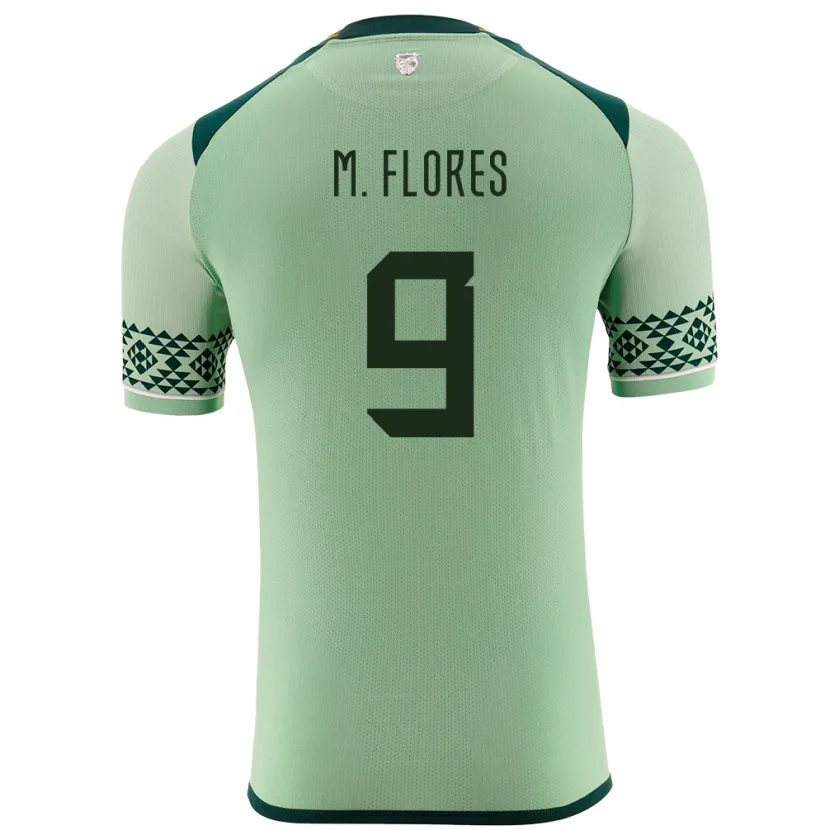 Danxen Kinder Bolivien Marlene Flores #9 Hellgrün Heimtrikot Trikot 24-26 T-Shirt