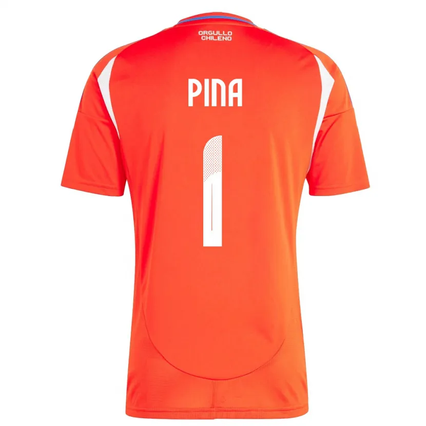 Danxen Kinder Chile Cristóbal Piña #1 Rot Heimtrikot Trikot 24-26 T-Shirt
