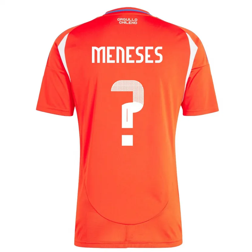 Danxen Kinder Chile Joaquín Meneses #0 Rot Heimtrikot Trikot 24-26 T-Shirt