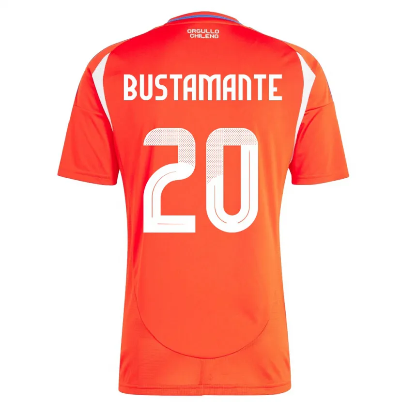 Danxen Kinder Chile Paloma Bustamante #20 Rot Heimtrikot Trikot 24-26 T-Shirt