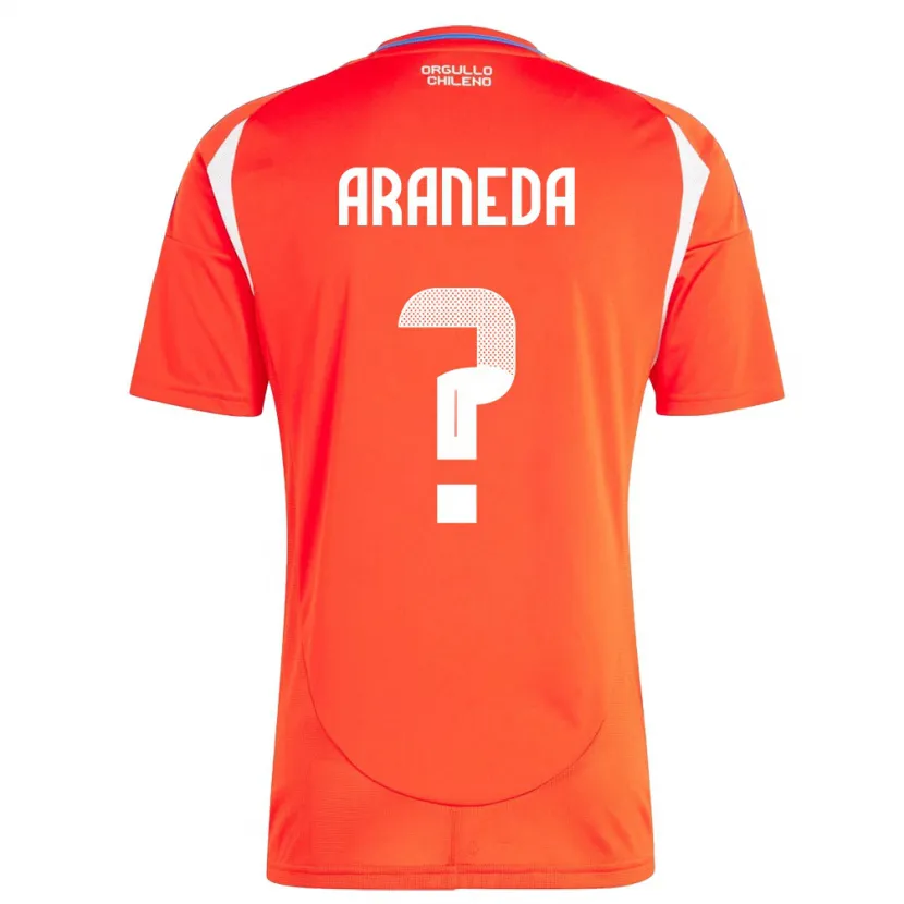 Danxen Kinder Chile Arantxa Araneda #0 Rot Heimtrikot Trikot 24-26 T-Shirt