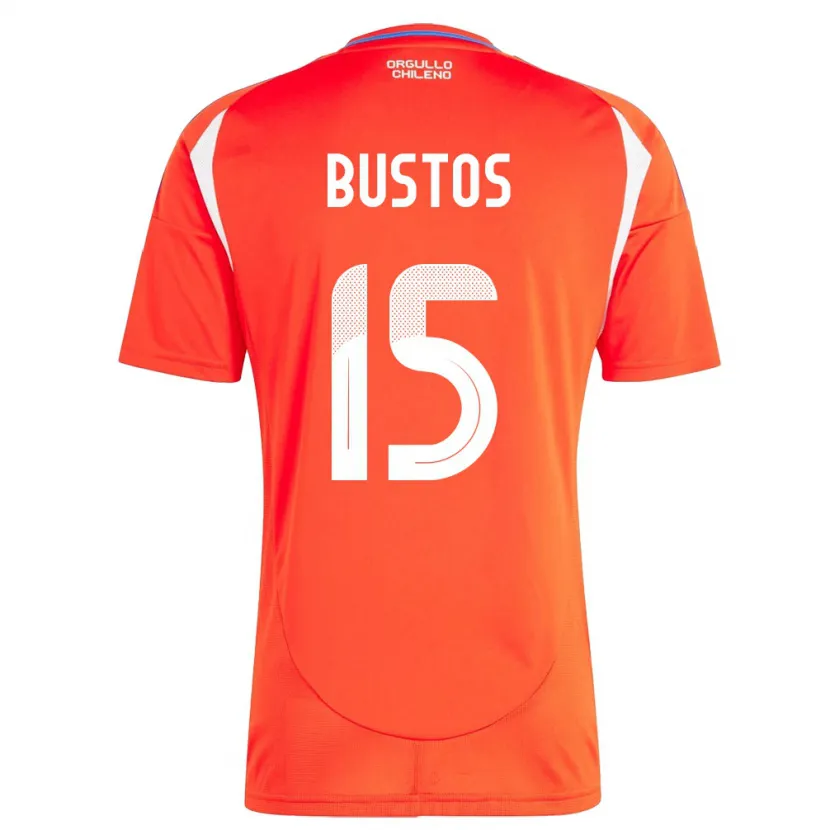 Danxen Kinder Chile Melissa Bustos #15 Rot Heimtrikot Trikot 24-26 T-Shirt