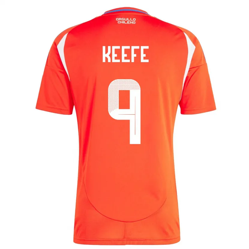 Danxen Kinder Chile Sonya Keefe #9 Rot Heimtrikot Trikot 24-26 T-Shirt