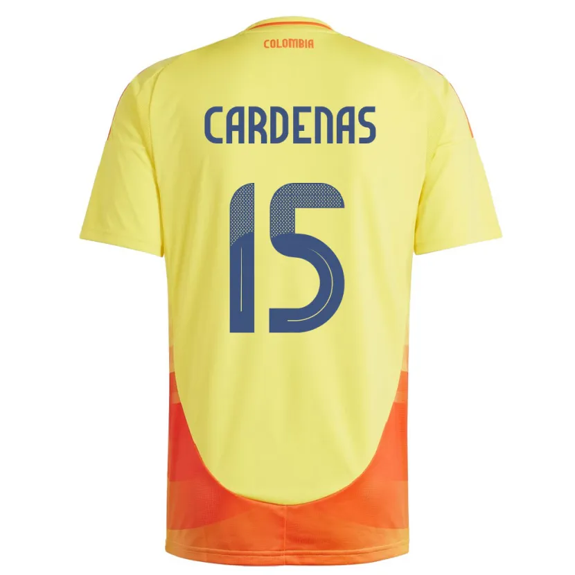 Danxen Kinder Kolumbien Wendy Cárdenas #15 Gelb Heimtrikot Trikot 24-26 T-Shirt