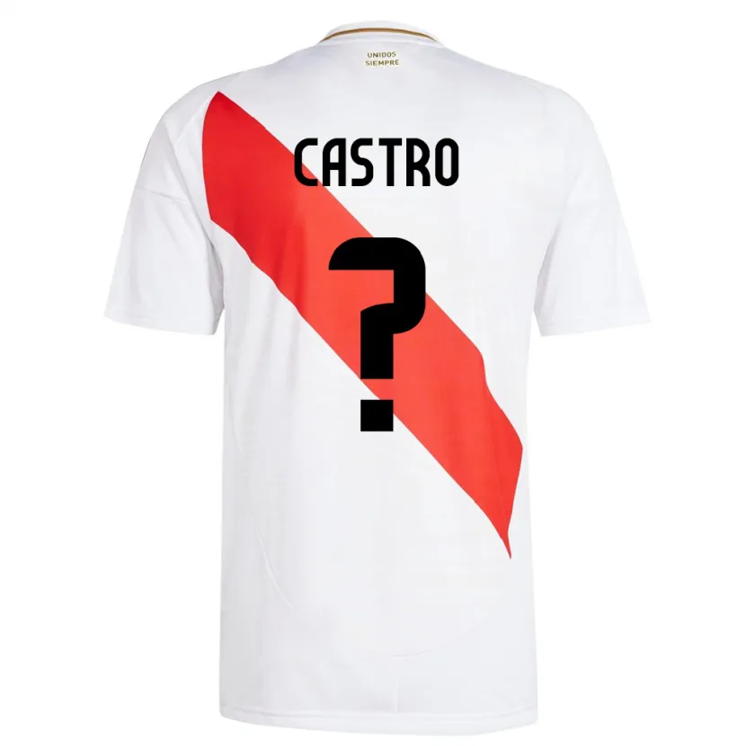 Danxen Kinder Peru Maxloren Castro #0 Weiß Heimtrikot Trikot 24-26 T-Shirt