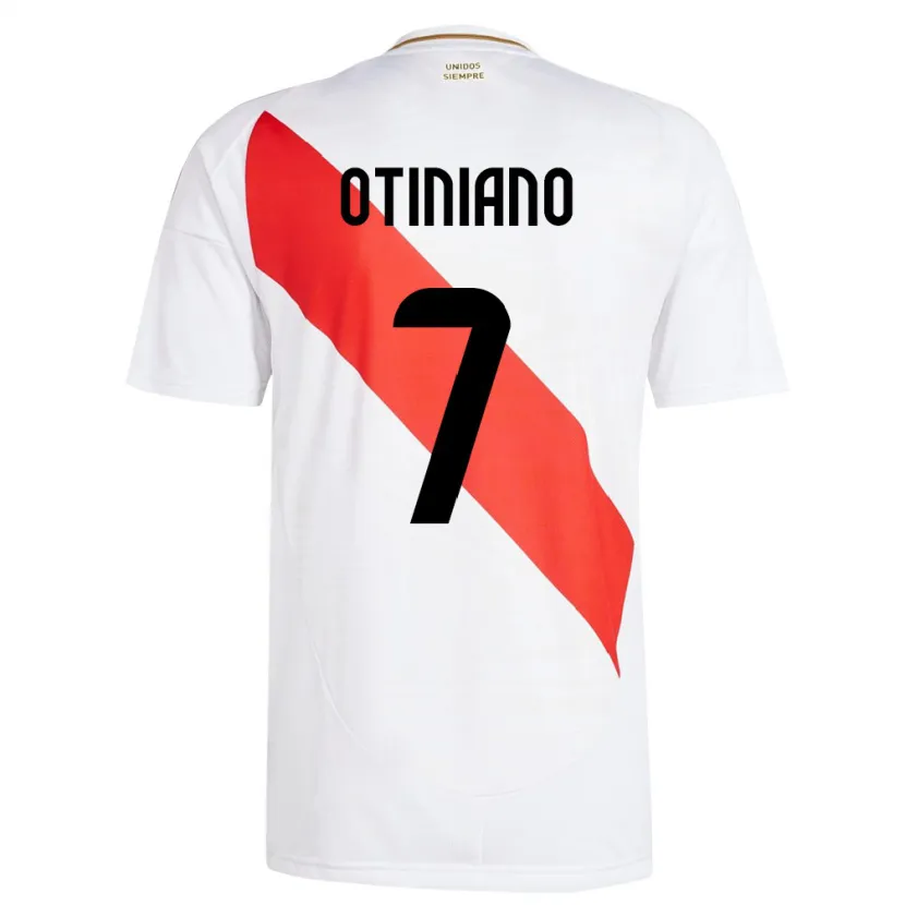 Danxen Kinder Peru Steffani Otiniano #7 Weiß Heimtrikot Trikot 24-26 T-Shirt