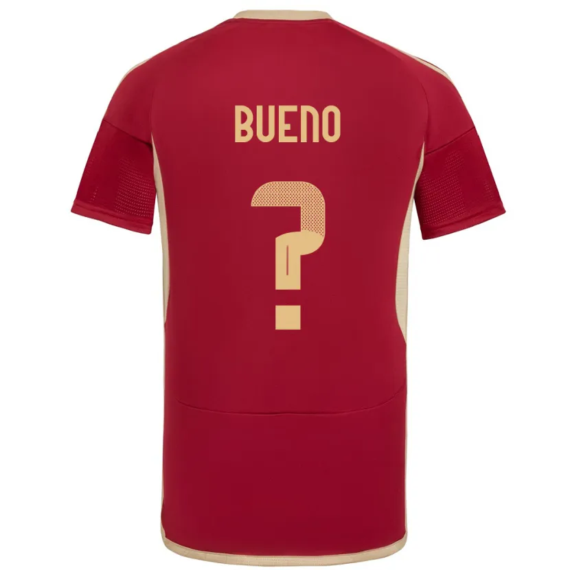 Danxen Kinder Venezuela Jesús Bueno #0 Burgund Heimtrikot Trikot 24-26 T-Shirt