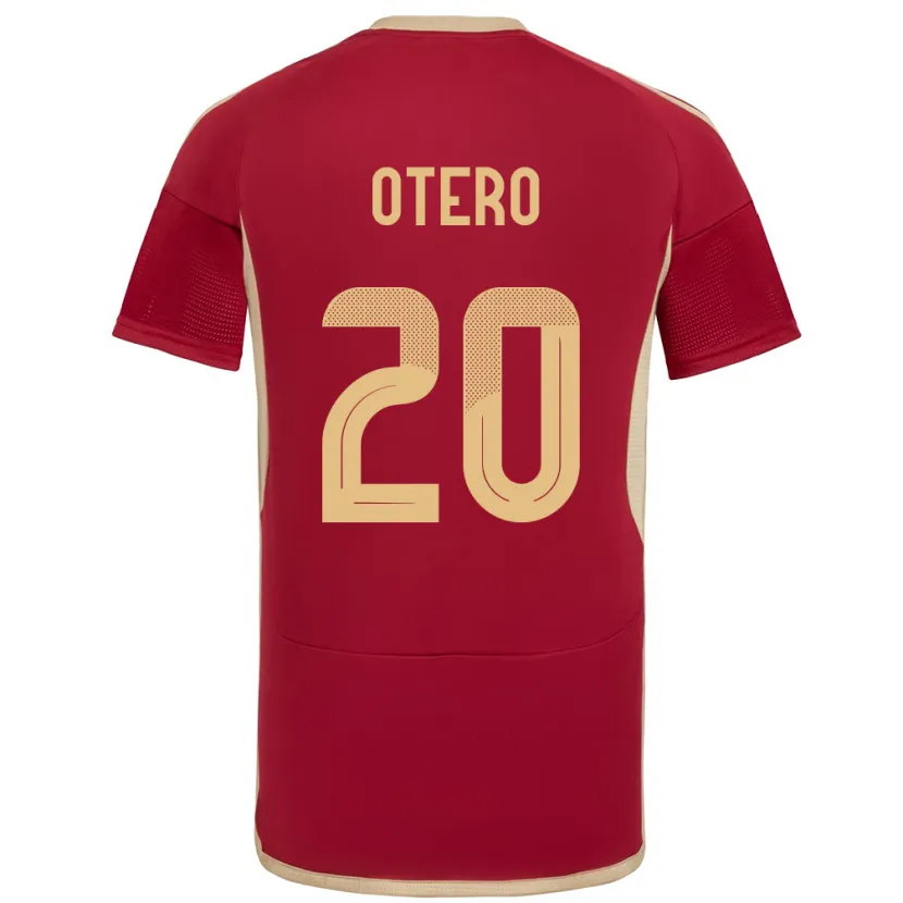 Danxen Kinder Venezuela Rómulo Otero #20 Burgund Heimtrikot Trikot 24-26 T-Shirt