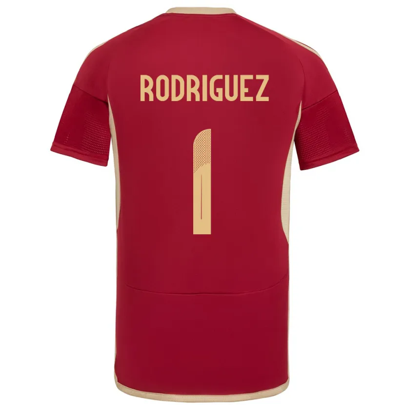 Danxen Kinder Venezuela Samuel Rodriguez #1 Burgund Heimtrikot Trikot 24-26 T-Shirt
