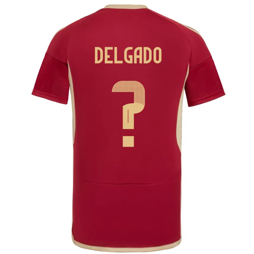 Danxen Kinder Venezuela Álex Delgado #0 Burgund Heimtrikot Trikot 24-26 T-Shirt
