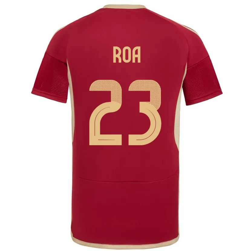 Danxen Kinder Venezuela Keiber Roa #23 Burgund Heimtrikot Trikot 24-26 T-Shirt